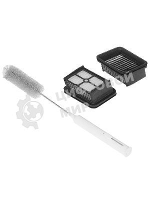 Пылесос вертикальный моющий Deerma DEM-VX96W серый, питание от аккумулятора, 160 Вт, уборка сухая/влажная, пылесборник 0.6 л