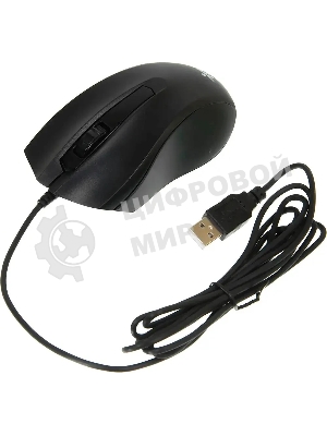 Комплект клавиатура+мышь Oklick 621M IRU проводной, USB, 1200 DPI, чёрный