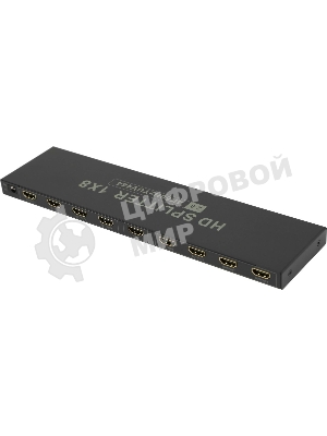Сплиттер аудио-видео Premier 5-872-8V2 HDMI (f)/8xHDMI (f) черный