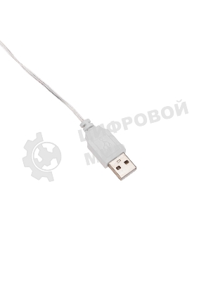 Тайские фонарики Neon-night Вельвет 3,5 м, 20 LED, прозрачный ПВХ, теплый белый, питание USB