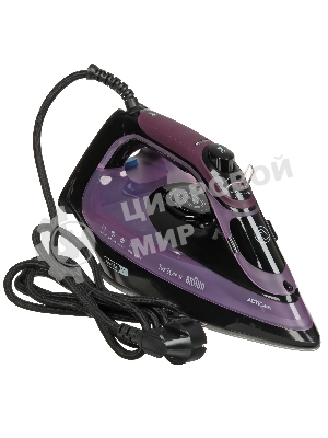 Утюг Braun TexStyle 9 SI9661VI фиолетовый/черный, 3100 Вт, 60 г/мин, 250 г/мин, 330 мл