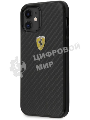 Чехол (клип-кейс) для Apple iPhone 12 mini Ferrari черный (FERCAHCP12SBK)