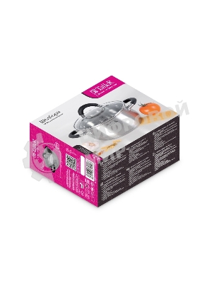 Кастрюля TalleR TR-11044 Шелборн с крышкой, 16,5 см, 2,2 л, нержавеющая сталь 18/10