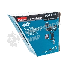 Дрель-шуруповерт Makita DDF482Z, 18 В, 1,5 Ач, 62 Нм, щеточный