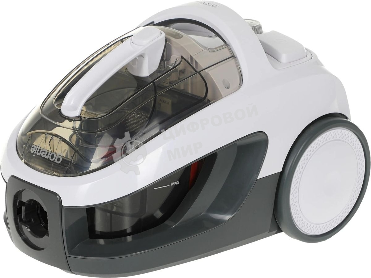 Пылесос Gorenje VC2301SPWCY белый, 400/2300 Вт, уборка сухая, пылесборник контейнер 1.7 л