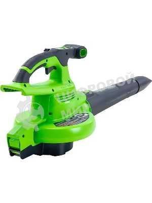 Воздуходув-Садовый Пылесос аккумуляторный GreenWorks GD40BVII, 40V, бесщеточный, без АКБ и ЗУаккумуляторный (2406907)