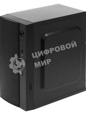 Компьютерный корпус Accord ENTRY ACC-242B черный без БП mATX 2xUSB 2.0 audio
