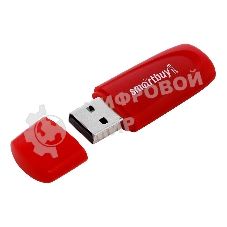 Флешка USB Smartbuy Scout Red (SB032Gb2SCR), 32Gb, USB 2.0, R/W 15/8, красный