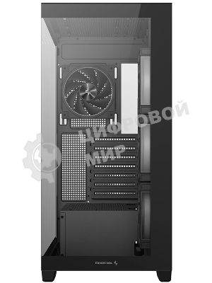 Компьютерный корпус Deepcool CG580 4F V2 без БП, боковое окно (панорама), 4x120мм ARGB PWM вентилятора, черный, ATX (R-CG580-BKADA4-G-2)