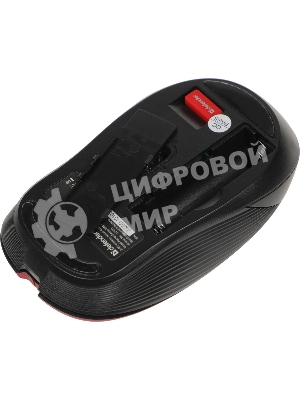 Мышь беспроводная Defender Gassa MM-105 красный, 1600 dpi, радиоканал, USB, кнопки - 6