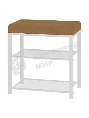 Банкетка ЗМИ Торонто 13S (TORONTO 13S banquet&shoes) цвет каркаса белый, цвет сиденья бежевый БТ13СББ