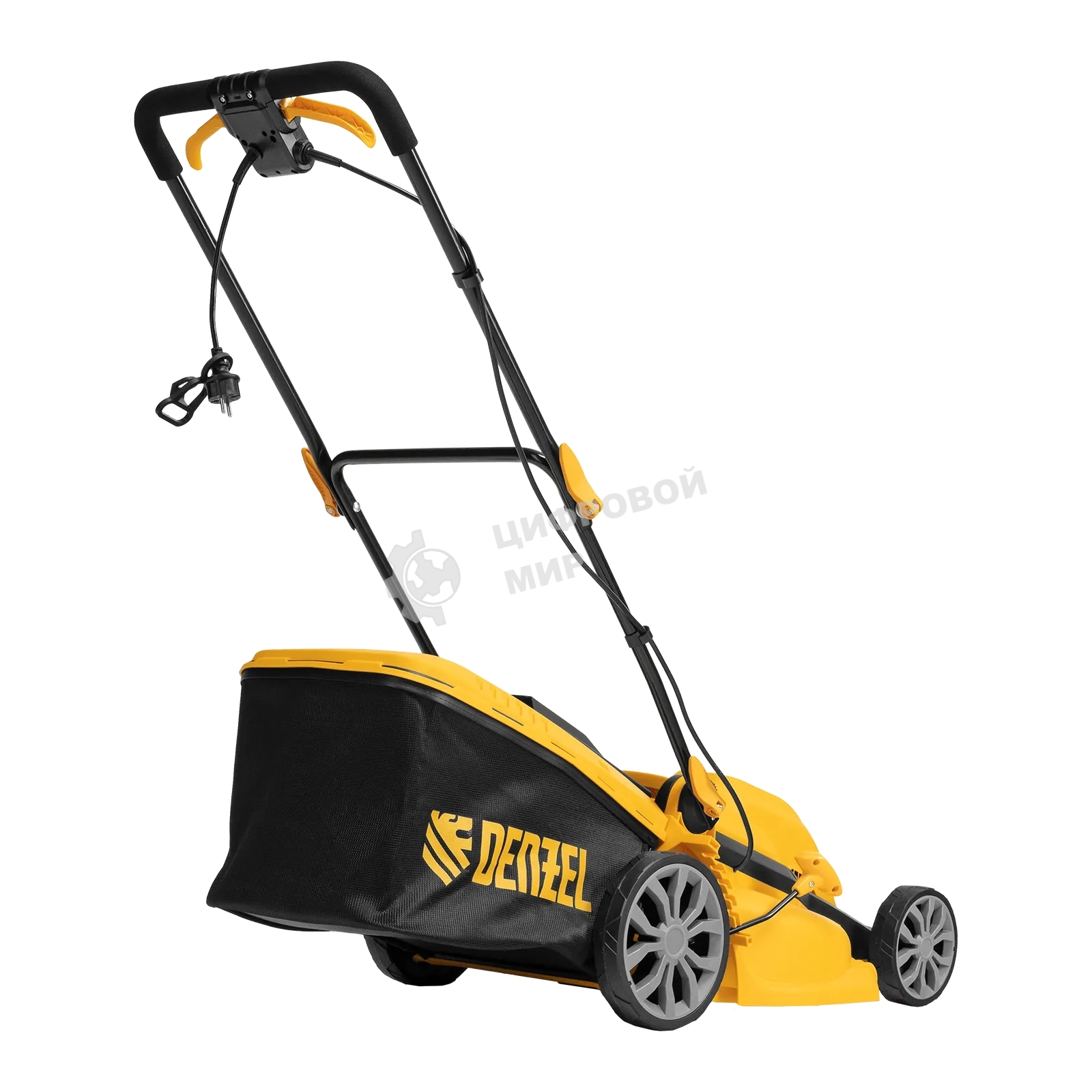 Газонокосилка электрическая Denzel GMC-2000, шир. 44см, 2000 Вт, 6 уров., травосб. 45 л