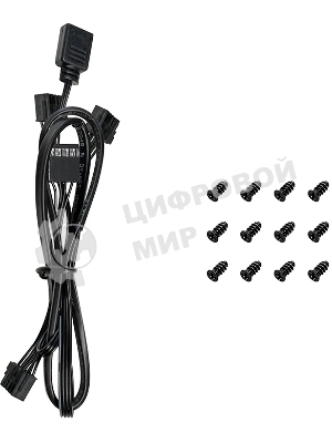 Вентилятор для корпуса Deepcool FL14R-3 IN 1 140mm, 500-1700rpm, 66.59CFM, 31.46dBa (3-pack)