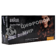 Фен-щетка Braun AS330 400Вт серебристый