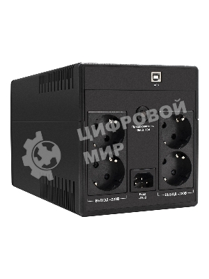 Источник бесперебойного питания ExeGate SpecialPro Smart LLB-1200.LCD.AVR.4SH.USB 1200VA/750W, LCD, AVR, 4*Schuko, USB, черный
