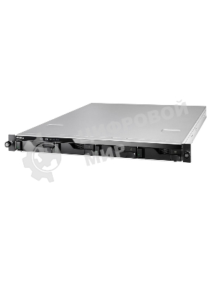 Сетевой накопитель ASUSTOR AS6504RS 4Bay/Intel Atom C3538, 2.1GHz/8Gb DDR4/noHDD,LFF(HDD,SSD),/2x1GbE(LAN)/4xUSB3.2; 90IX01G0-BW3S00