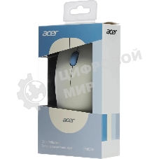 Мышь беспроводная Acer OMR205 белый/голубой, 1200 dpi, радиоканал, USB, кнопки - 3