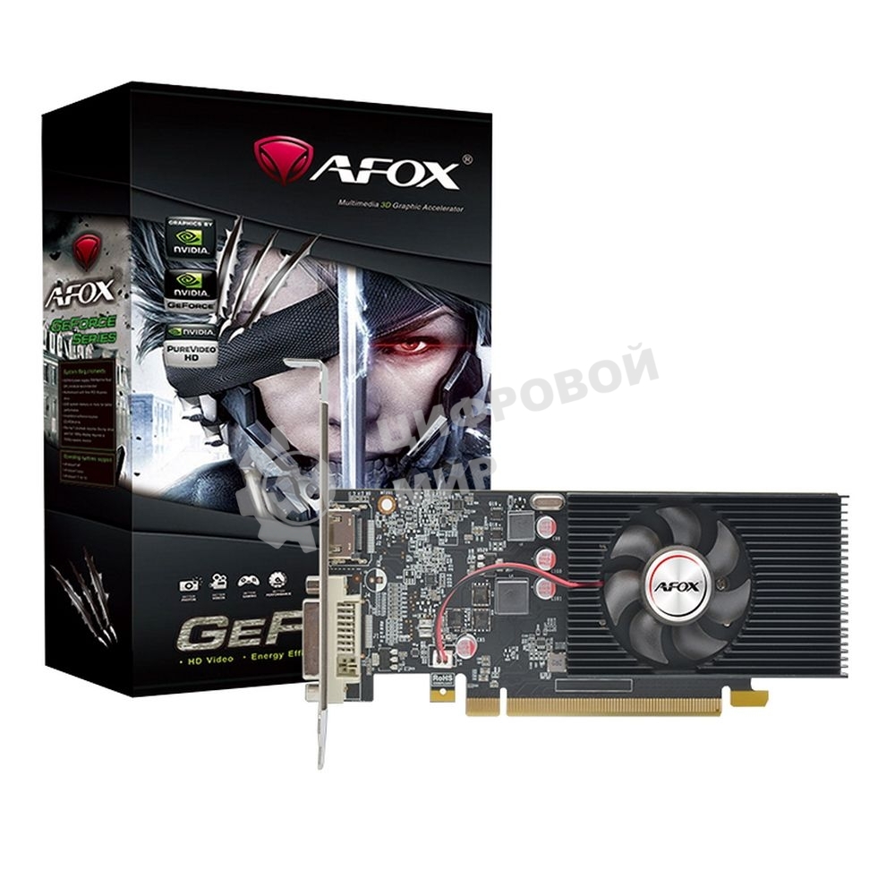 Видеокарта GT1030 2Gb GDDR5 64BIT DVI HDMI LP SINGLE FAN RETAIL (780087)