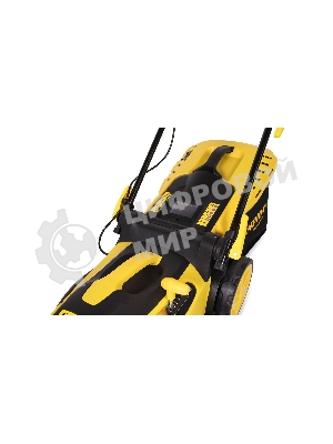 Газонокосилка электрическая Champion EM3815 1,6 кВт пласт+ткань травосб. 45л шир.380мм выс.20-70мм, 11,5кг