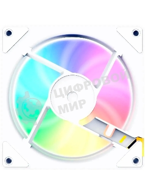 Вентилятор для корпуса Bloody CF-11 LCD ARGb 120х120x25 белый 4-pin 32дБ (упак.:1шт) (CF-11-ARGb120-WH) Ret