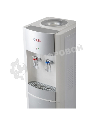 Кулер для воды AEL LD-AEL-28, верхняя загрузка, нагрев 90 °С, охлаждение 15 °С, белый/серебристый