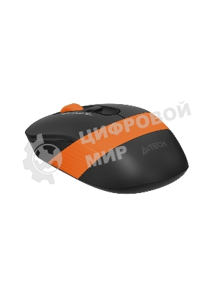 Мышь беспроводная A4Tech Fstyler FG10 черный/оранжевый, 2000 dpi, радиоканал, USB, кнопки - 4