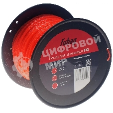 Триммерная леска FUBAG FQ, сечение витой квадрат, L 130 м х 2.4 мм 38749