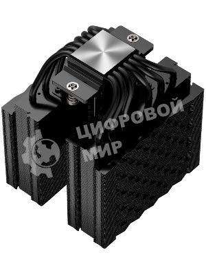 Кулер для процессора PCCooler RZ620Pro TC BK (265W, 4-pin PWM, 160mm, Al/Cu, 6x6mm, 2x120mm, 80CFM, 36.2dBA, 2400RPM, S: 1851/1700/1200/115X, AM5/AM4, black)