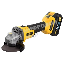 Угловая шлифовальная машина аккумуляторная Deli DC602, (2АКБ*4А·ч + ЗУ, 125мм)