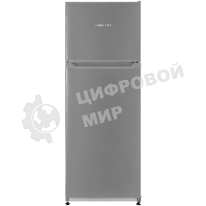 Холодильник Nordfrost NRT 145 132 серебристый двухкамерный 209/68 л морозилка сверху, ручная разморозка