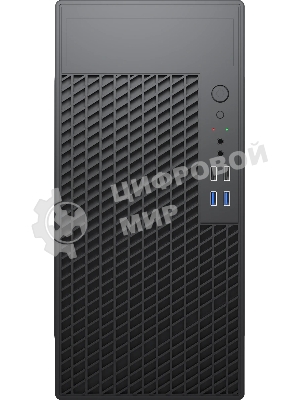 Компьютерный корпус с блоком питания Foxline 450Вт./Case Forza mATX, 450W, 2xUSB 2.0+2xUSB 3.0, Black, w/o FAN, 8 см fan PSU, power cord