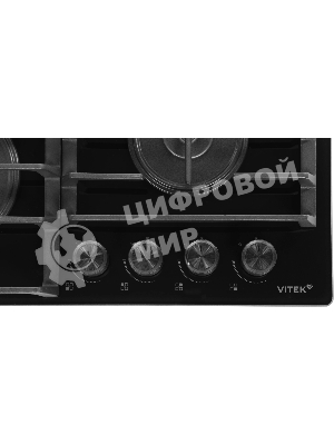 Газовая варочная панель Vitek VGH 6420 BG стекло черное