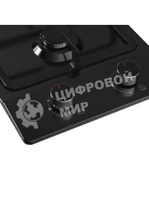 Варочная поверхность Kuppersberg FS 30 B, газ, High-Tech, 30 см, автоматический электроподжиг, газ-контроль, форсунки под сжиженый газ, SABAF конфорки, чугунные решетки, цвет черный, цвет фурнитуры черный