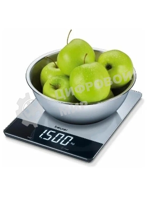 Весы кухонные Beurer KS34 XL макс.вес:15кг нержавеющая сталь