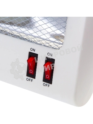 Обогреватель инфракрасный MTX IQH-800, белый, кварцевый, 800 Вт, 8 м2