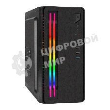 Компьютерный корпус Minitower ExeGate mEVO-7805-XP500 (mATX, БП XP500 с вент. 12см, 2*USB+1*USB 3.0, аудио, черный, с 2*RGb подсветкой)