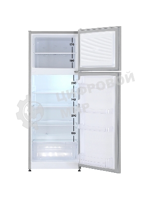 Холодильник Nordfrost NRT 145 132 серебристый двухкамерный 209/68 л морозилка сверху, ручная разморозка
