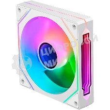 Вентилятор для корпуса Bloody CF-12 LCD ARGb 120х120x25 белый 4-pin 32дБ (упак.:1шт) (CF-12-ARGb120-WH) Ret