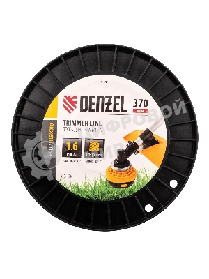 Леска для триммера Denzel квадрат 1,6мм х 370м, на DIN катушке FLEX CORD