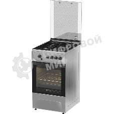 Плита газовая Darina 1D1 GM 241 014 Х нержавеющая сталь/черный, конфорок 4 шт, духовка 50 л, 50 см x 85 см x 60 см