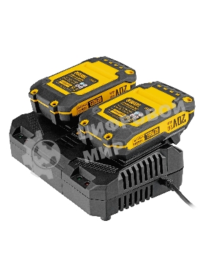 Устройство зарядное для аккумуляторов двухпортовое Denzel BCH-20-4.0x2, Li-Ion, 20 В, 4.0 А