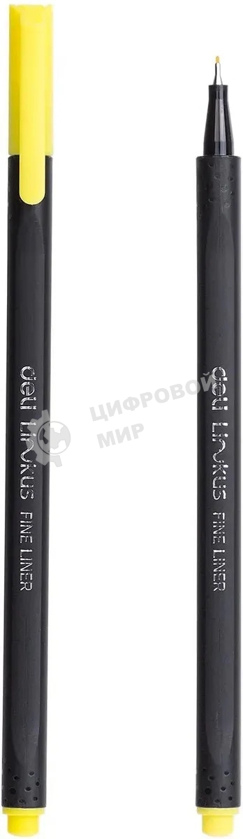 Набор ручек капиллярных Deli Linkus (EQ900-12), d=0.45мм, ассорти чернила, игловидный пишущий наконечник, линия 0.45мм, 12 цветов