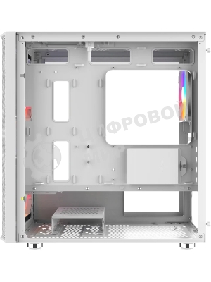 Корпус SAMA S30, Mini-Tower, белый, 2 x 140 мм, 1 x 120 мм