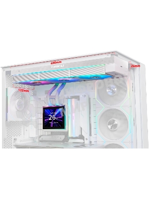 Система водяного охлаждения Lian-Li HydroShift II LCD-S 360CL ARGB Soc-AM5/AM4/1700/1851 белый 4-pin 30dB Al+Cu LCD Ret (G89.GHS2LCDS36CW.R0)
