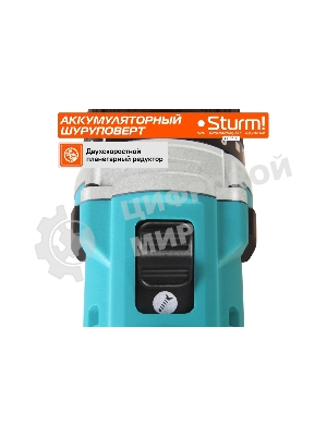 Дрель-шуруповерт Sturm CD3620, 20 В, 2 Ач, 31 Нм, щеточный