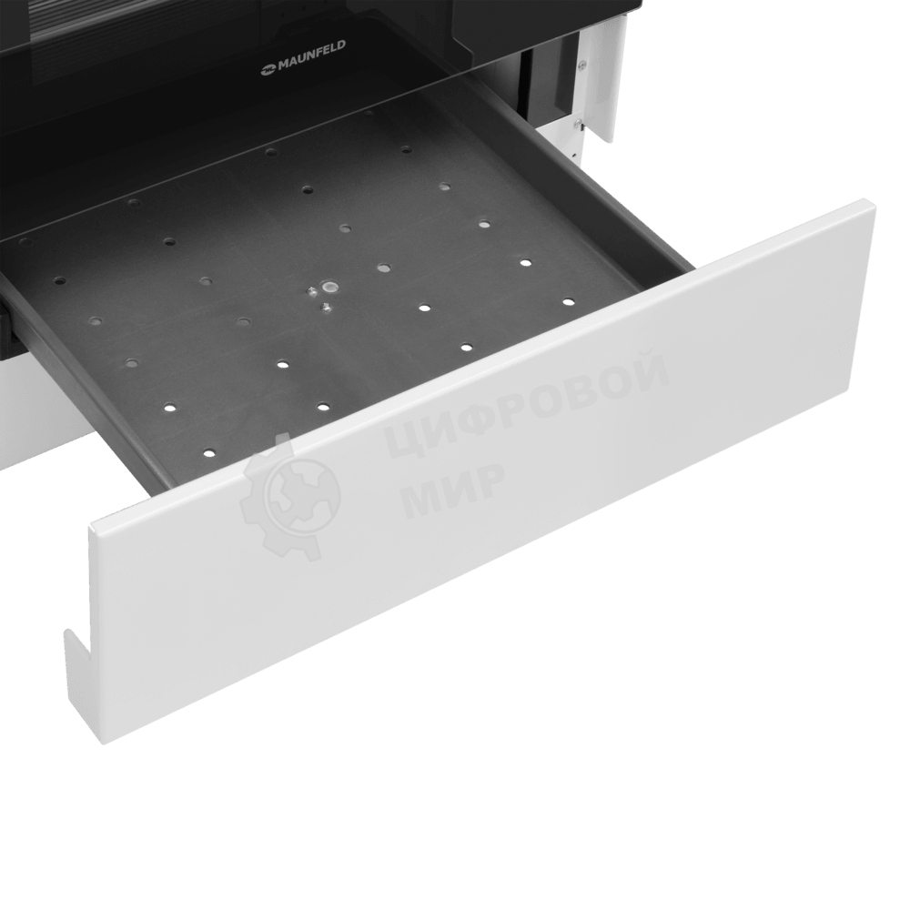 Плита электрическая Maunfeld MEC611CW09TD белый, конфорок 4 шт, духовка 59 л, 60 см x 85 см x 63 см