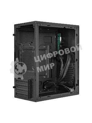 Компьютерный корпус Minitower ExeGate BAA-303MU-AAA400 (mATX, БП AAA400 с вент. 8см, 2*USB+1*USB 3.0, HD Audio, черный)