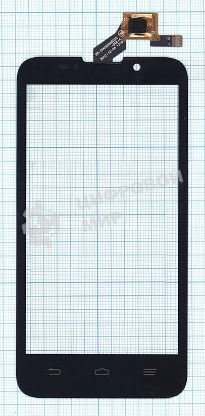 Сенсорное стекло (тачскрин) для ZTE Majesty Z796C, черное
