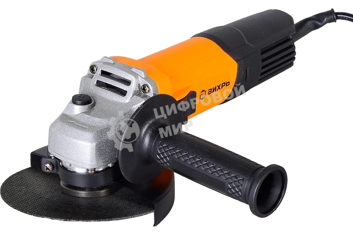 Угловая шлифовальная машина ВИХРЬ УШМ-115/650 Угловая шлифовальная машина 72/12/3 650 Вт, 11000 об/мин, 115 мм, 1.6 кг