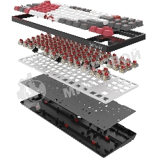 Клавиатура проводная A4Tech Bloody S87 Naraka USB черный/красный
